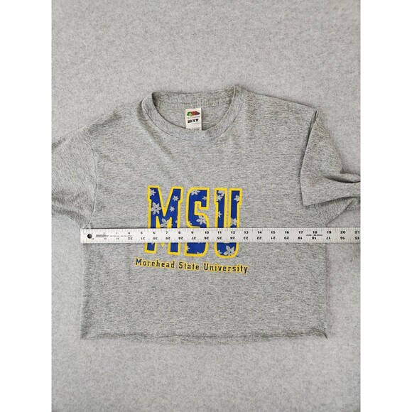 Vintage Morehead State Logo T-shirt‎ Cut Cropped Flowers Women's Size Medium - Picture 6 of 11